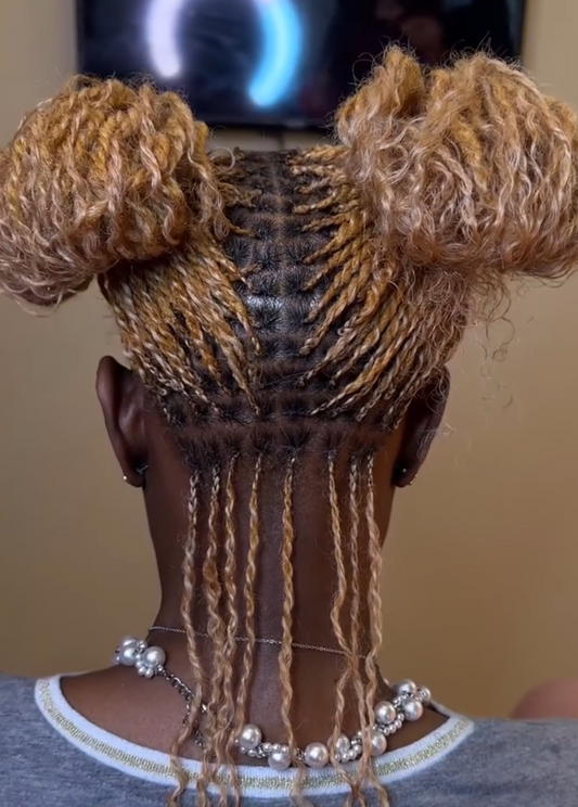 LADYB's Honey Blonde Afro (27) Kinky Bulk Human Hair Braiding Extension