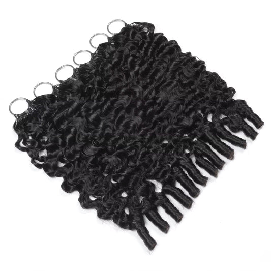 Burmese Curly Crotchet Human Hair