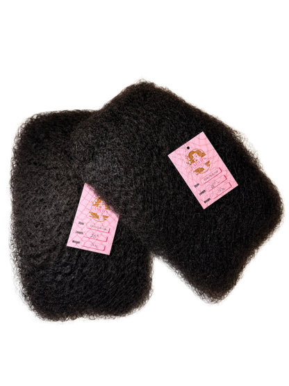 LADYB's Natural Black (1b) Afro Kinky Bulk Human Hair Braiding Extension