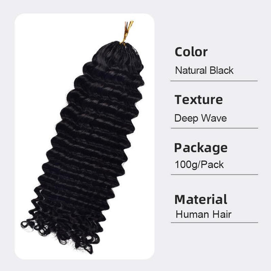 Deep Wave Crotchet Human Hair