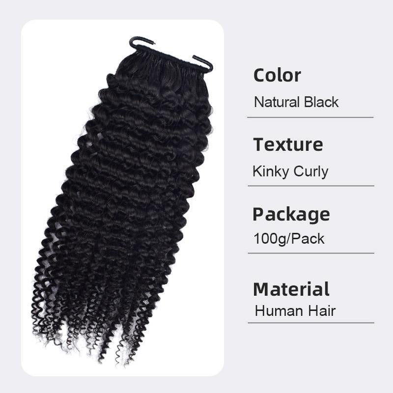 Afro Curly Crotchet Human Hair