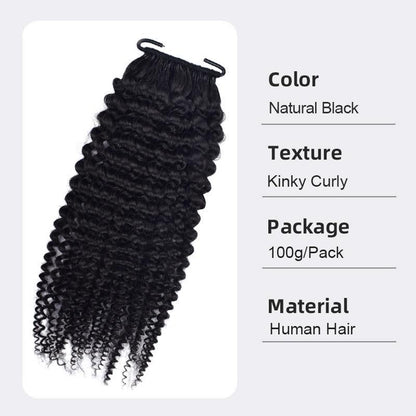 Afro Curly Crotchet Human Hair