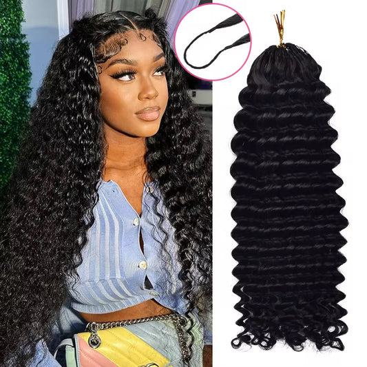 Deep Wave Crotchet Human Hair