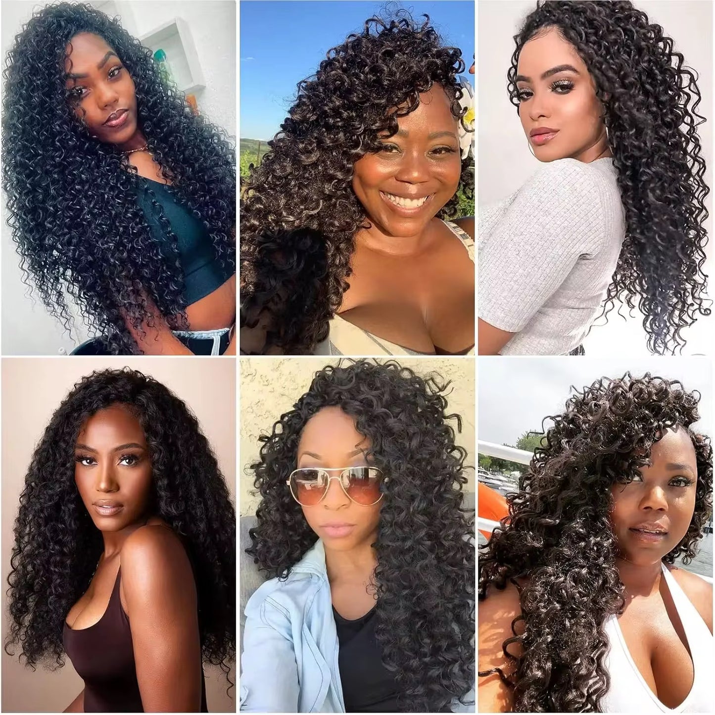 Deep Wave Crotchet Human Hair