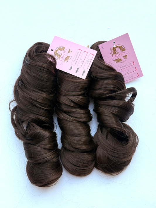 LADYB's Chocolate Brown #4 French Curls Braiding Hair Extension