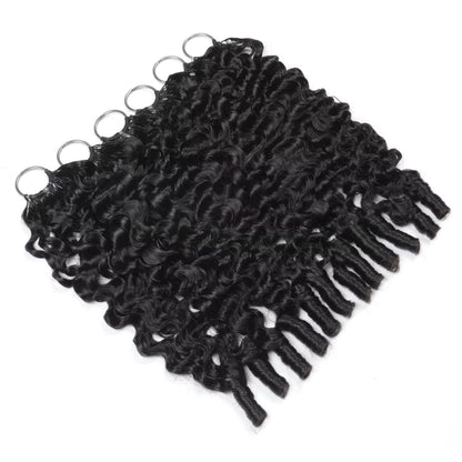 Burmese Curly Crotchet Human Hair