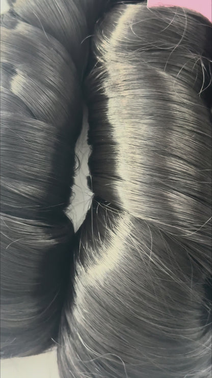 LADYB's Natural Black 1b French Curls Braiding Hair Extension