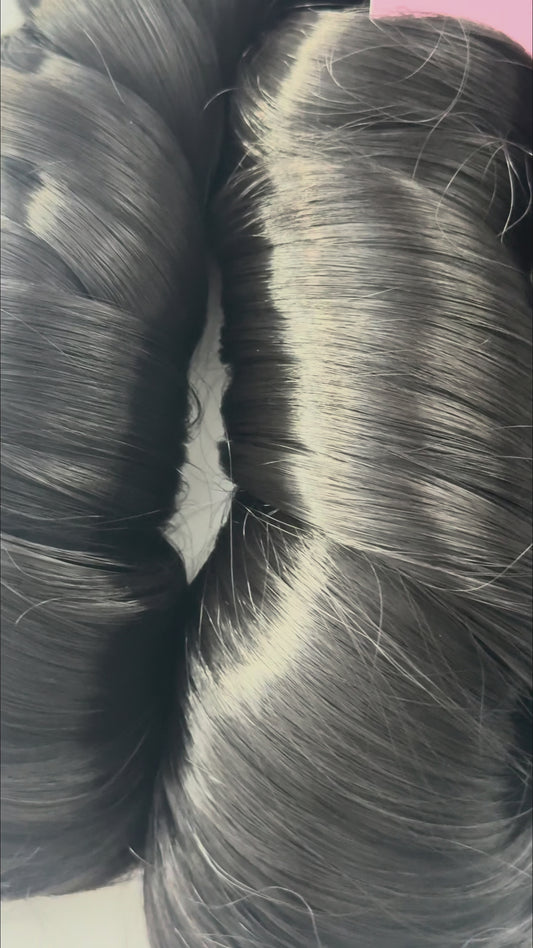 LADYB's Natural Black 1b French Curls Braiding Hair Extension